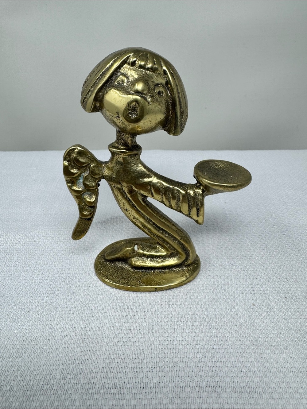 Vintage Brass Singing Angel